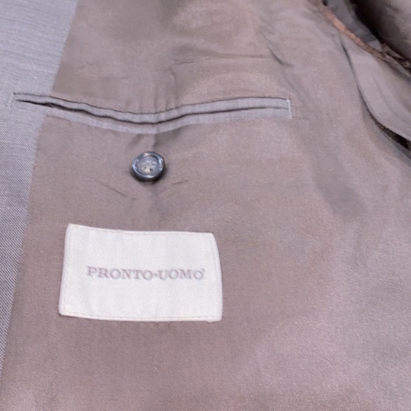Pronto Uomo brown blazer suit jacket size - Picture 7 of 11
